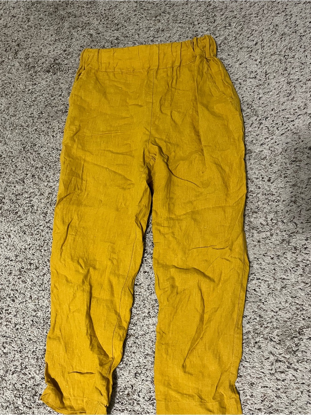 LenOk linen pants mustard medium